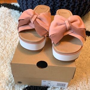 Brand New UGG Bow Slides. Never worn,.with Box